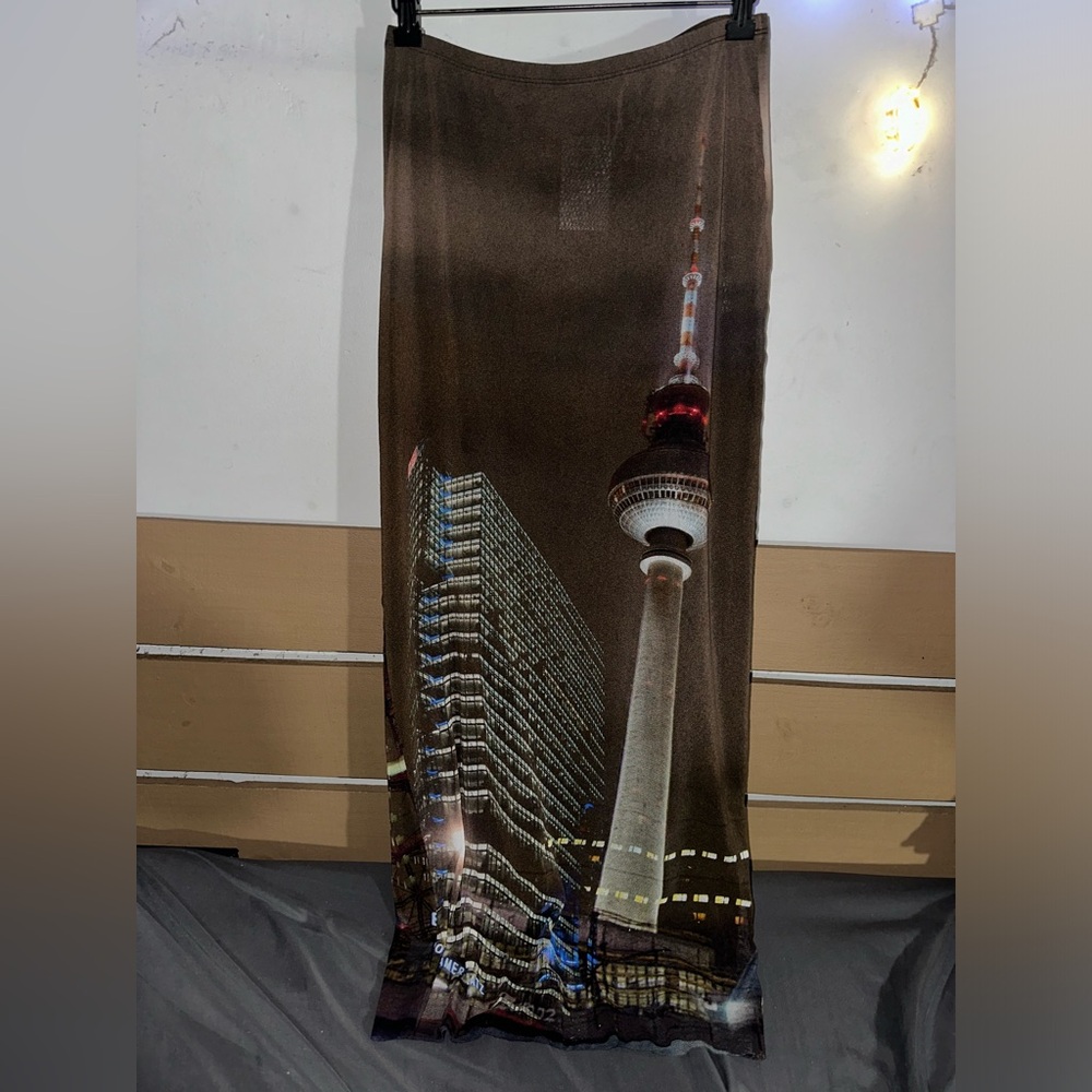 Jean Paul Gaultier x Shayne Oliver mesh maxi skirt size medium